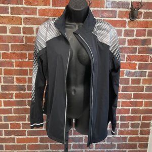 Under Armour Warm-up Jacket Women's SZ LG Cold-Gear Black Wind Stopper